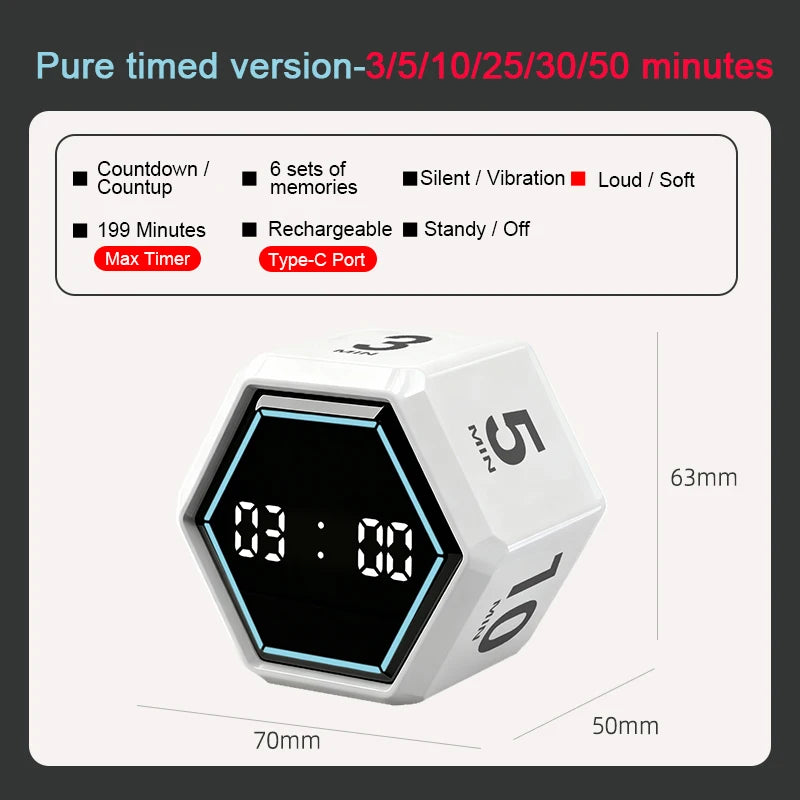 Timer conto alla rovescia a ribalta con anello luminoso