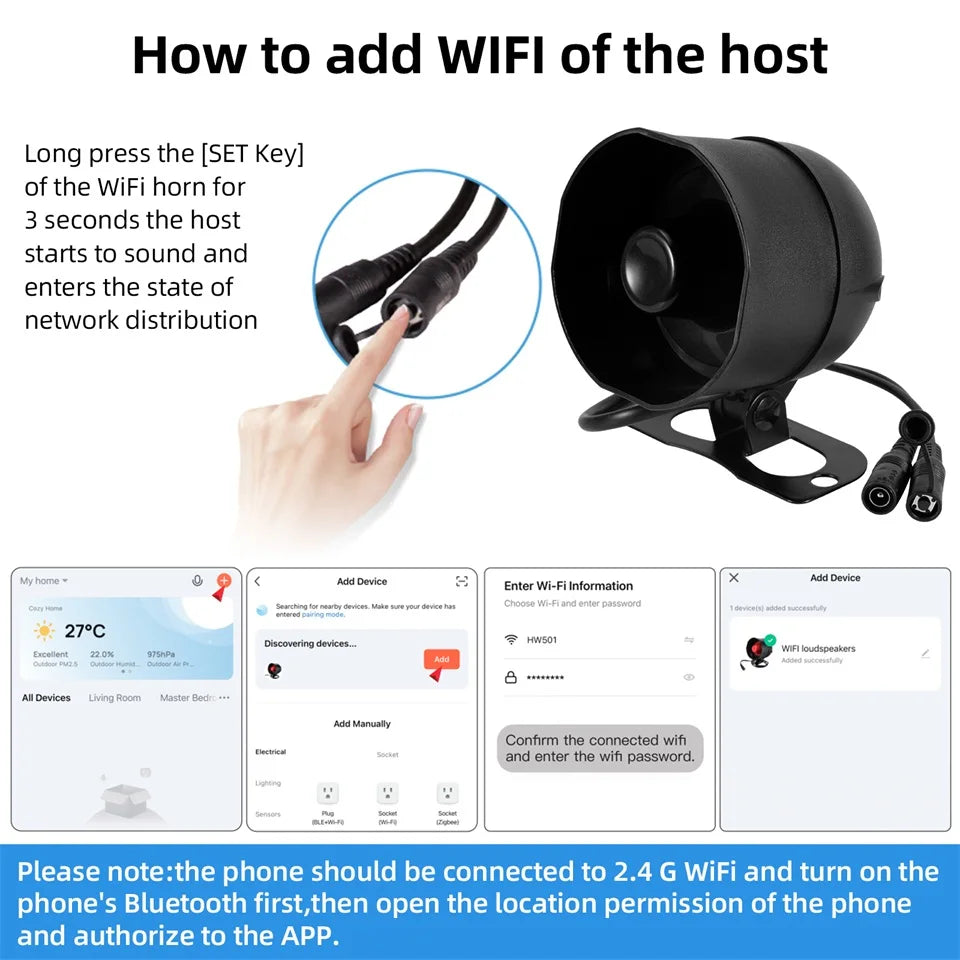 Smart WiFi Home Security Alarm System Kit with 120dB Siren