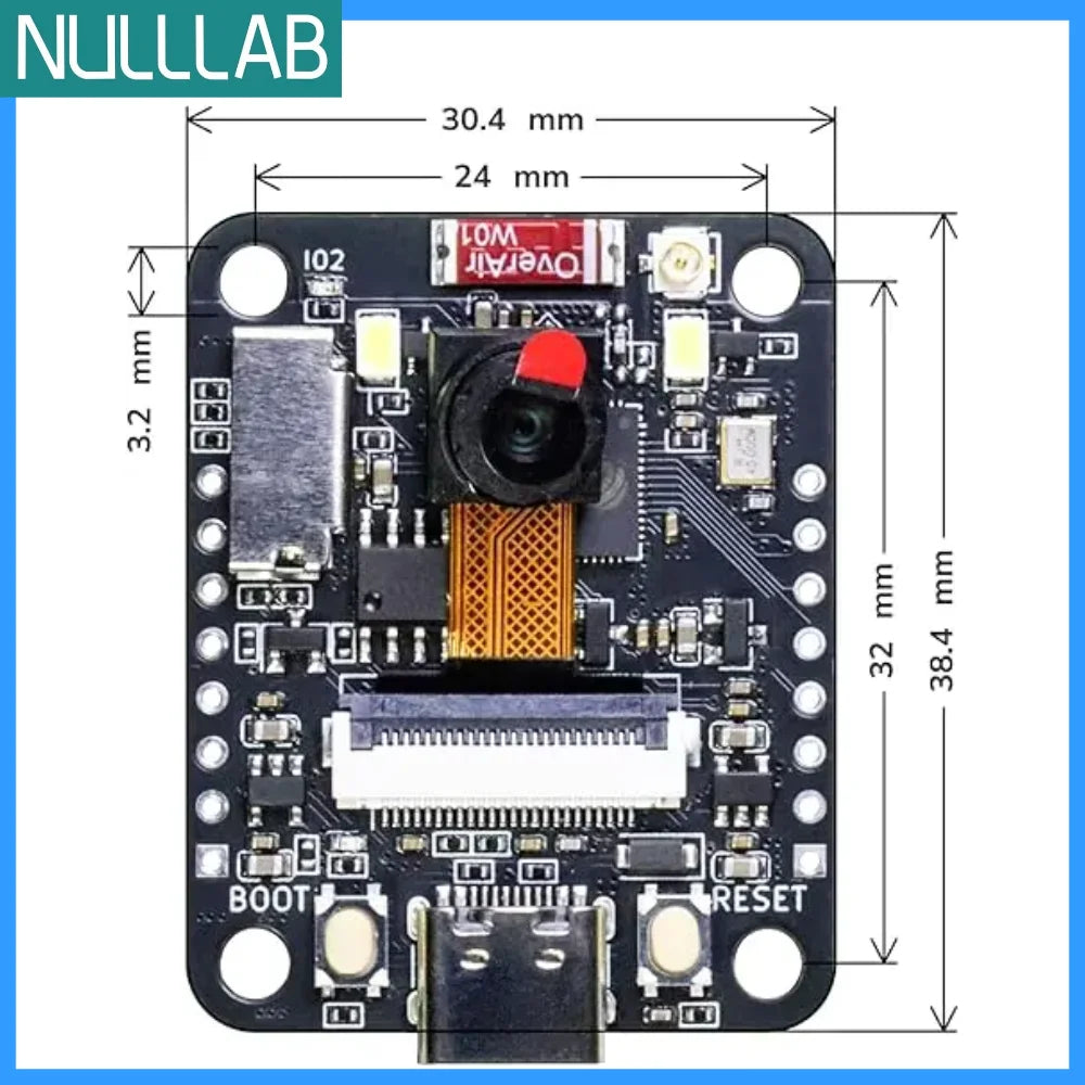 Razvojna plošča ESP32-S3 s kamero in priključkom USB-C