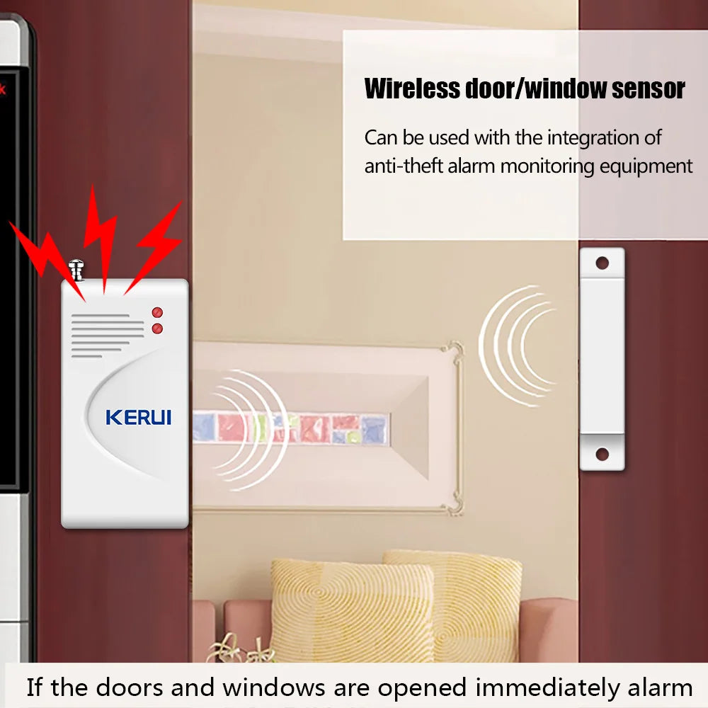 433MHz Wireless Door Window Sensor for Alarm Systems