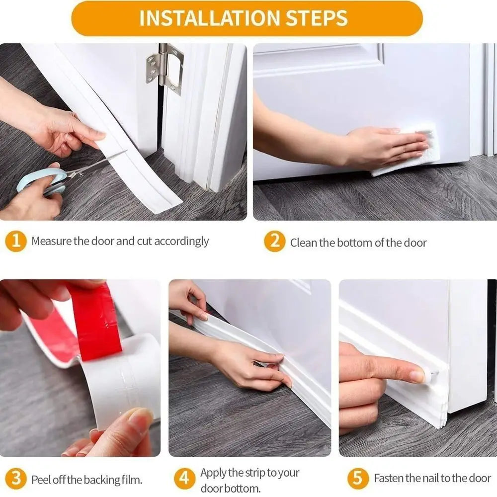 Bullernedsättande dörrdragstopparen 100 cm