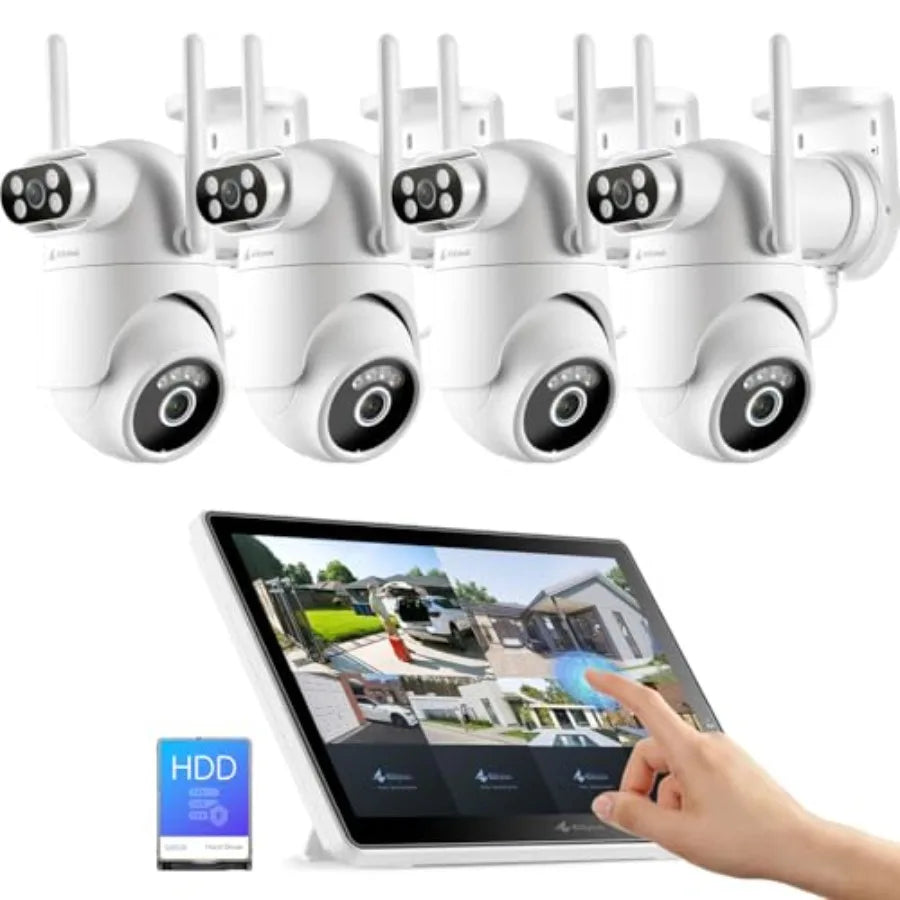 2K Dual-Lens Wireless Security Camera with 360° PTZ