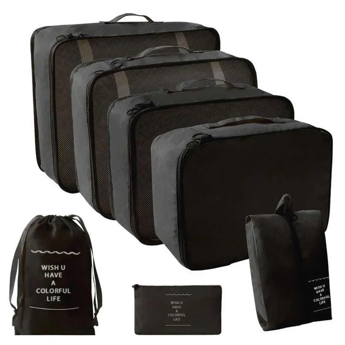 Seven-Piece Travel Packing Organiser Set