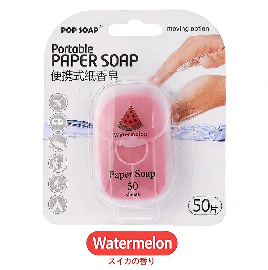 Portable Hand Soap Sheets, 50-Sheet Box