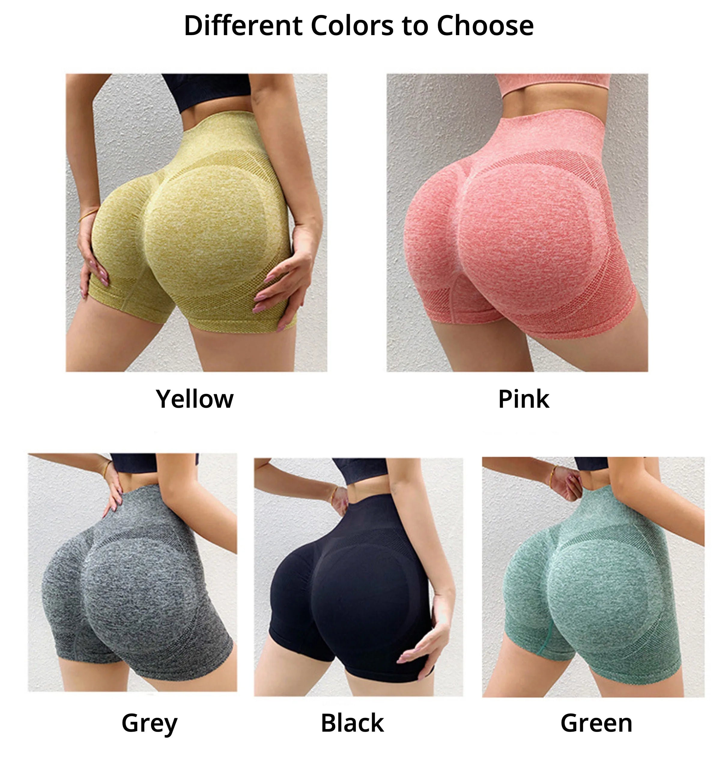 Seamless Yoga Shorts High Waist Workout Fitness Lift Peach Butt Fitness Tights Gym Running Body Shaper Pants Casual Sportswear 