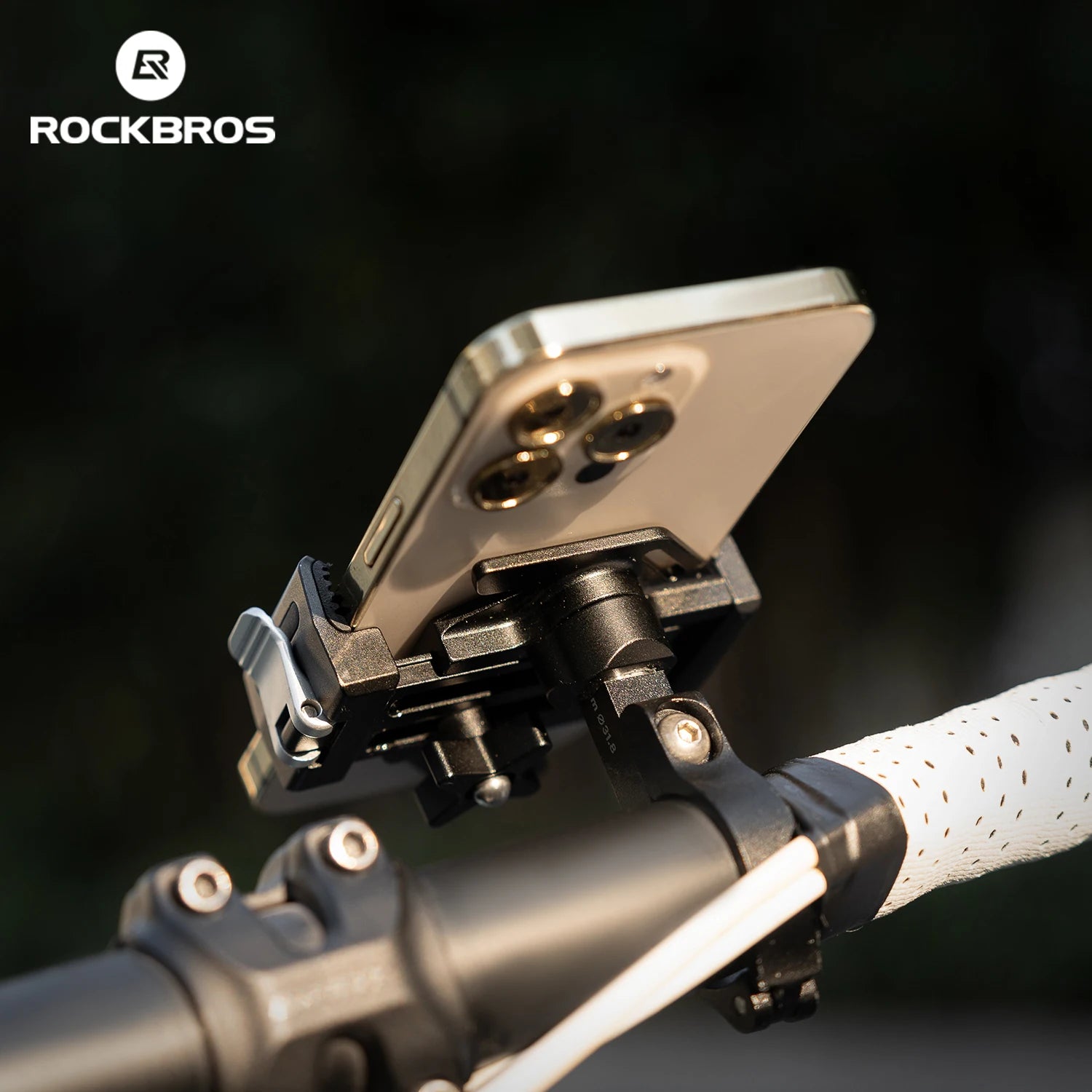 360° Rotating Motorcycle & Bicycle Phone Holder with Shock Absorption