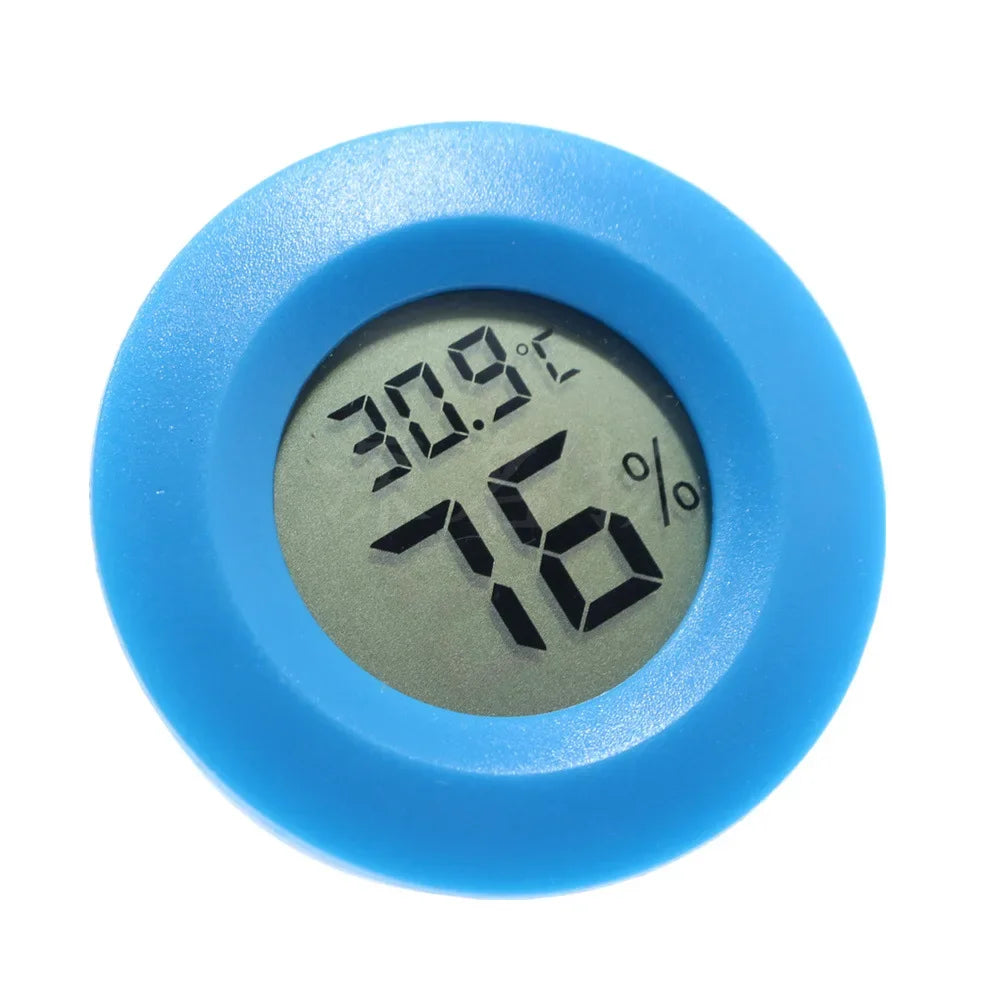 Round Digital Thermometer and Hygrometer for Terrariums