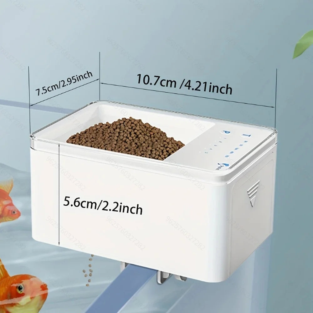 Automatic Fish Feeder, Button and WiFi Versions