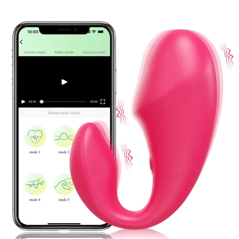 Sex Oyuncakları Uygulama Vibratörü Bluetooth Dildo Kadınlar için Kablosuz Uzaktan Kumandalı Vibratörler Giyilebilir Titreşimli Aşk Yumurtası Çiftler için Oyuncak