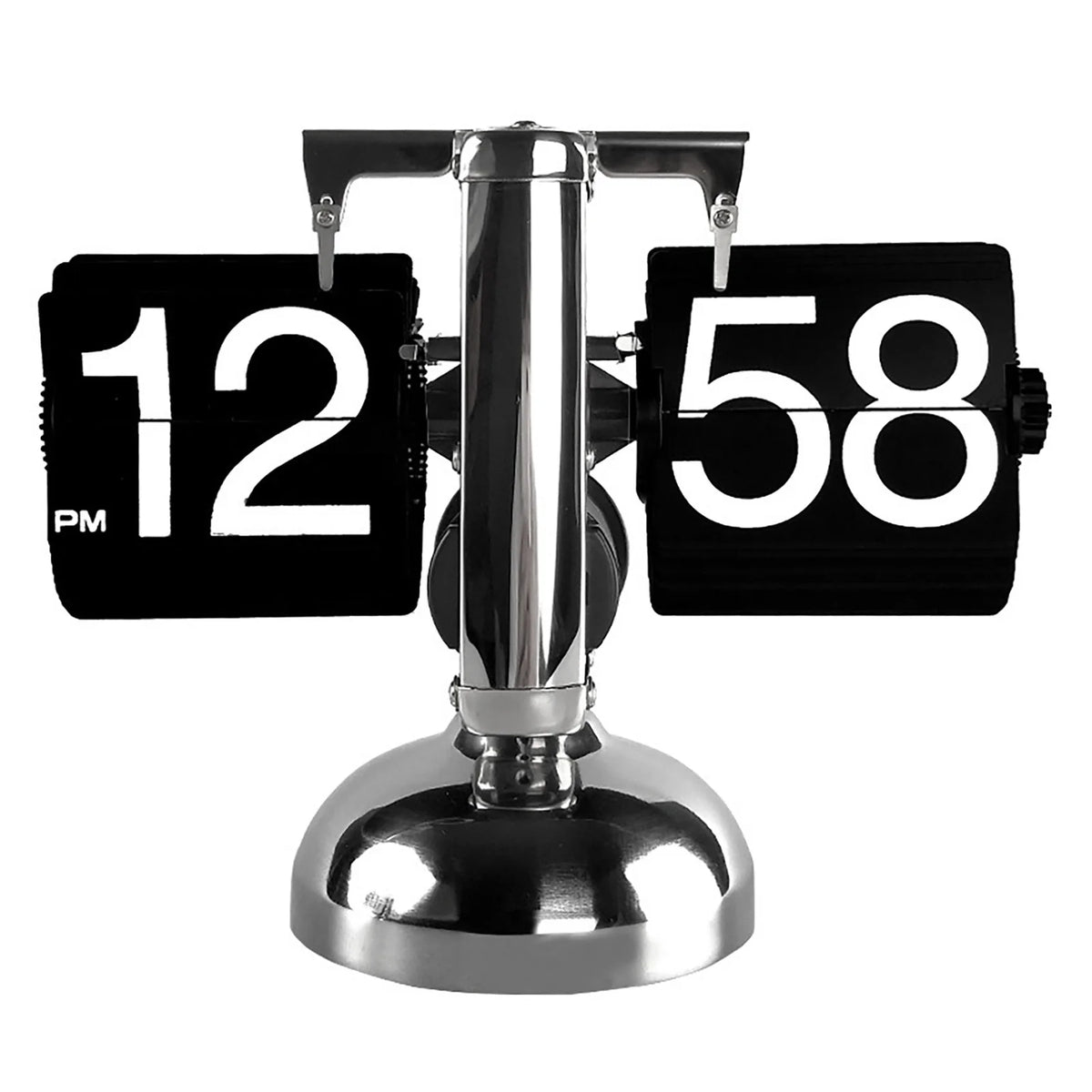 Reloj de escritorio retro de páginas giratorias