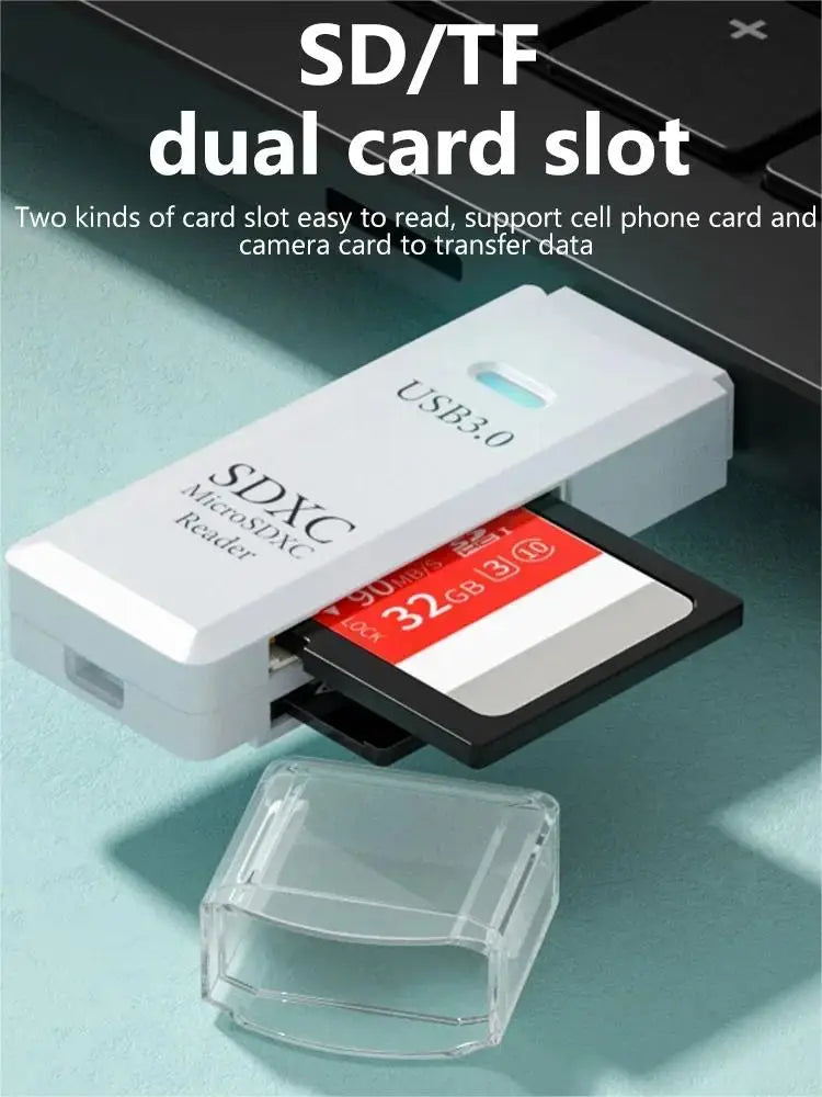 2-v-1 večnamenski USB 3.0 kartični bralnik miniSD TFMemoryCardReader USB flash drive kartični bralnik adapter za PC prenosnike dodatki