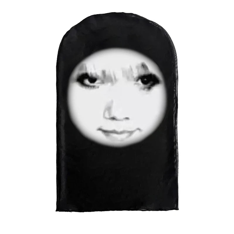 New 3D Printed Kanye Mask Drake Elastic Mesh Full Face Mask for Unisex Cosplay Headwear Party Simulation Balaclava Hat Headgear 