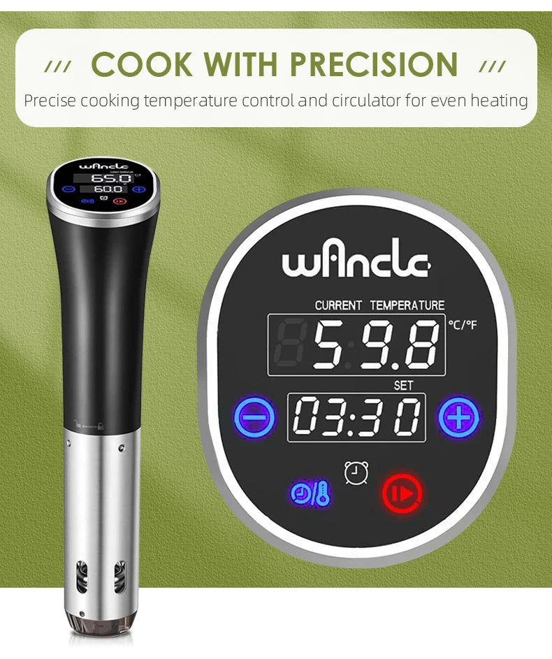 Sous Vide Immersion Circulator 1100W Precision Cooker IPX7 Waterproof
