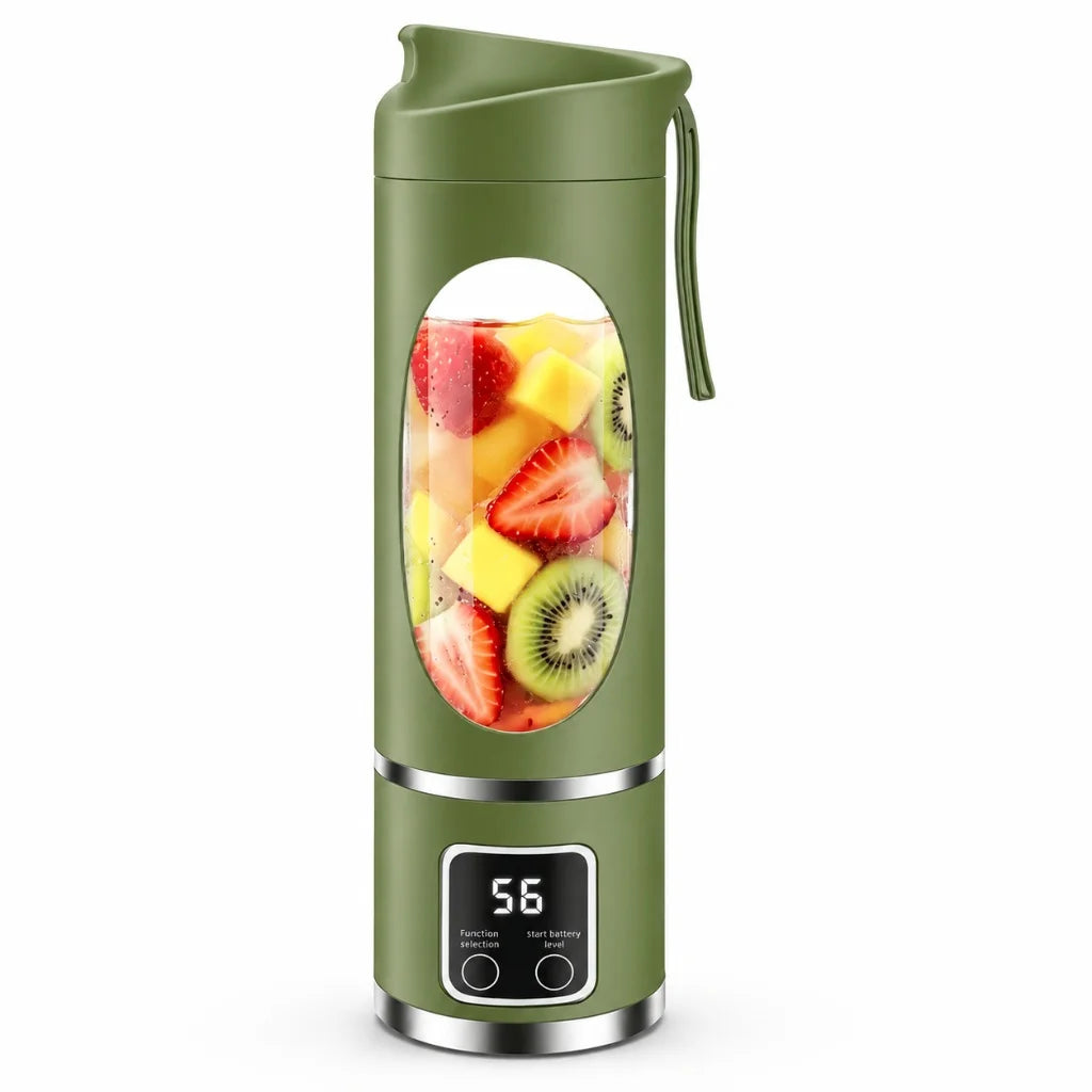 450ml Portable Juicer Blender Cup with 12 Stainless Steel Blades
