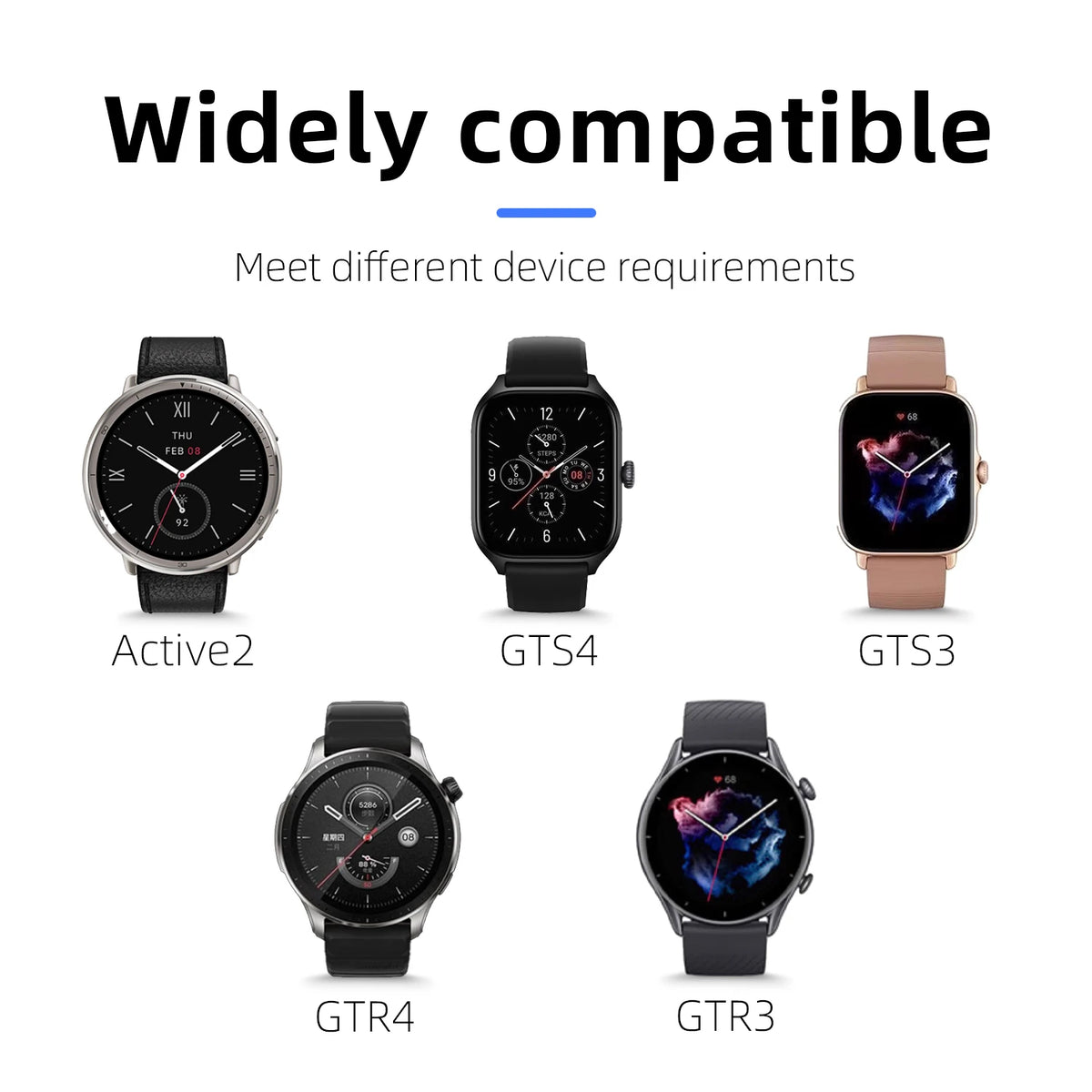 Station de recharge pour Amazfit Active 2 et Bip 6