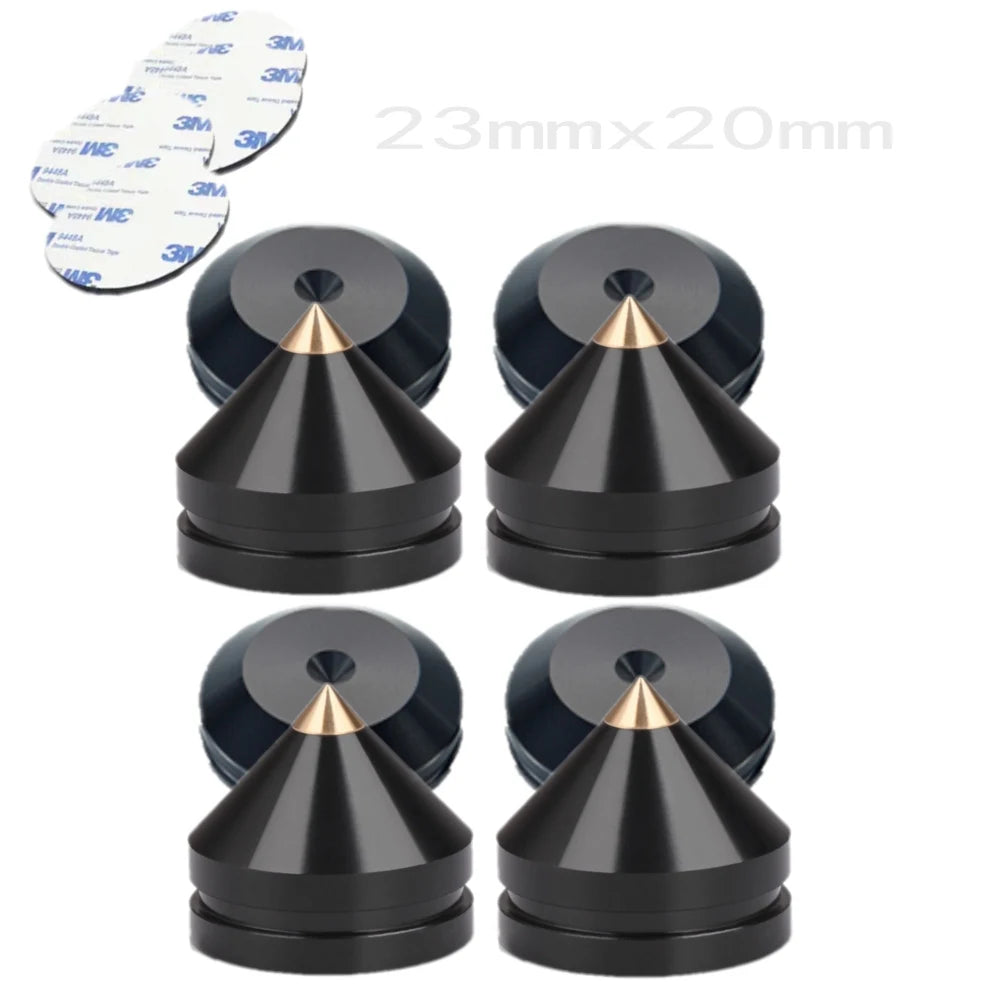 Aluminium Speaker Spike Feet with Pads