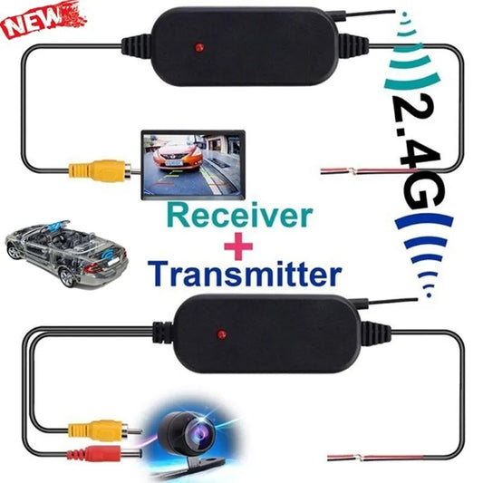Trasmettitore e ricevitore wireless 2.4G per telecamera di retromarcia per retromarcia e monitor CAM per veicolo di assistenza al parcheggio