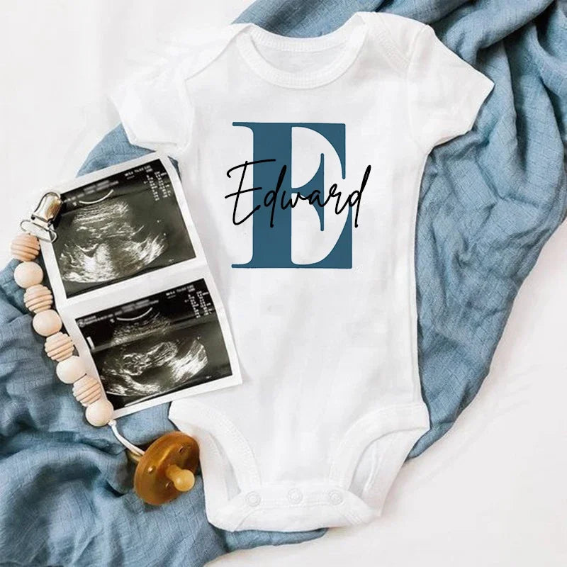 Personalized Initial-and-Name Baby Bodysuit