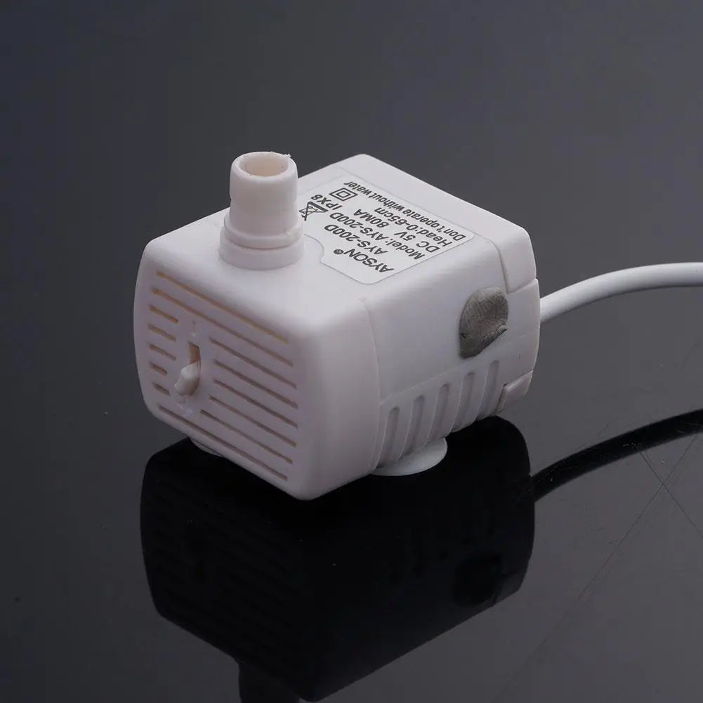 Motor til vannpumpe, 2 W 5 V, erstatning for Cat Pet-vannfontene og dispenser, stillegående sirkulasjonspumpe, tilbehør