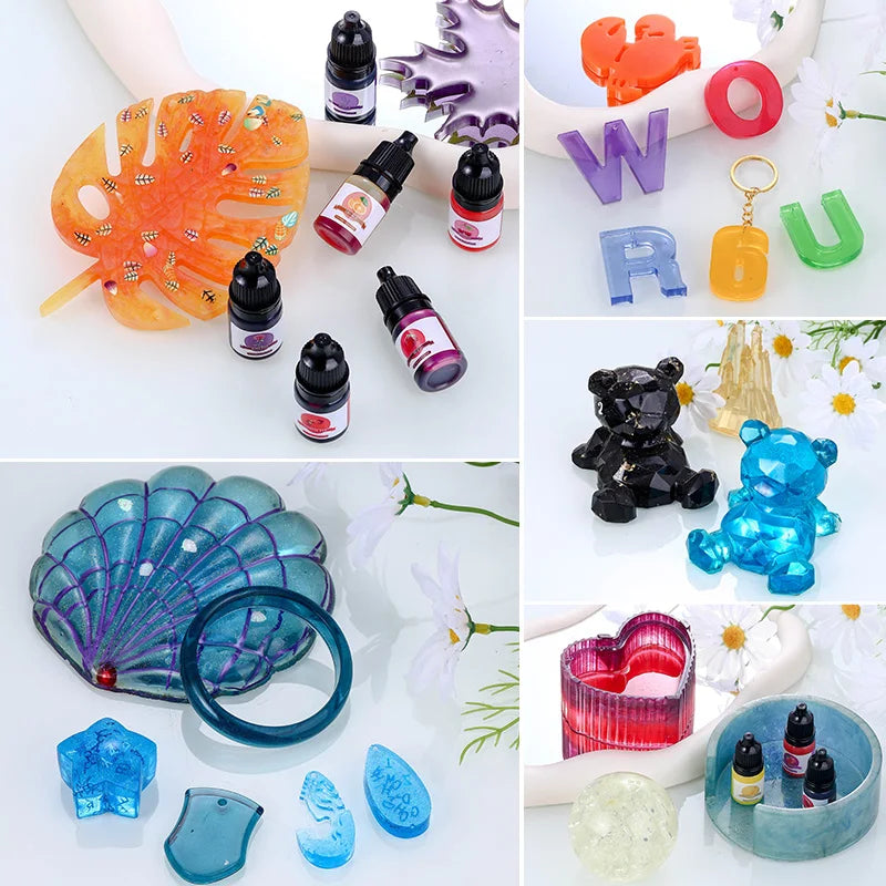 Set de colorants liquides epoxy Resin 24 couleurs