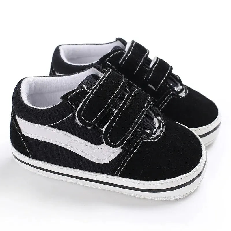 Baby Canvas Sneakers with Classic Stripes