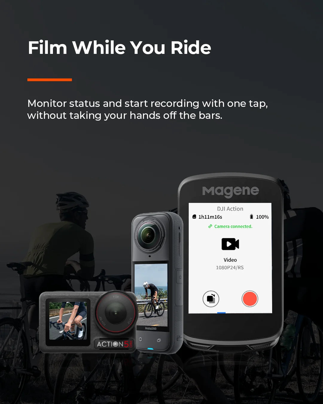 Computer per bici GPS Magene C606V2 con navigazione touchscreen da 2,8"