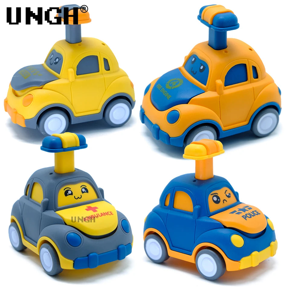 Jouet taxi et véhicule d’urgence UNGH 43 à propulsion par pression
