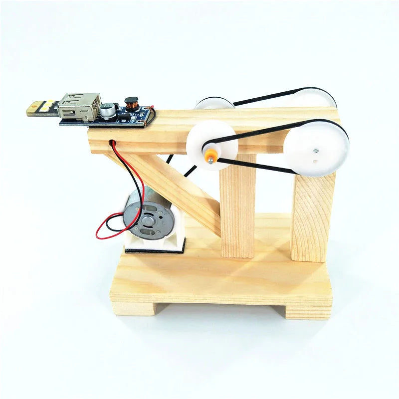 Kit DIY pentru experimente cu generator cu manivelă