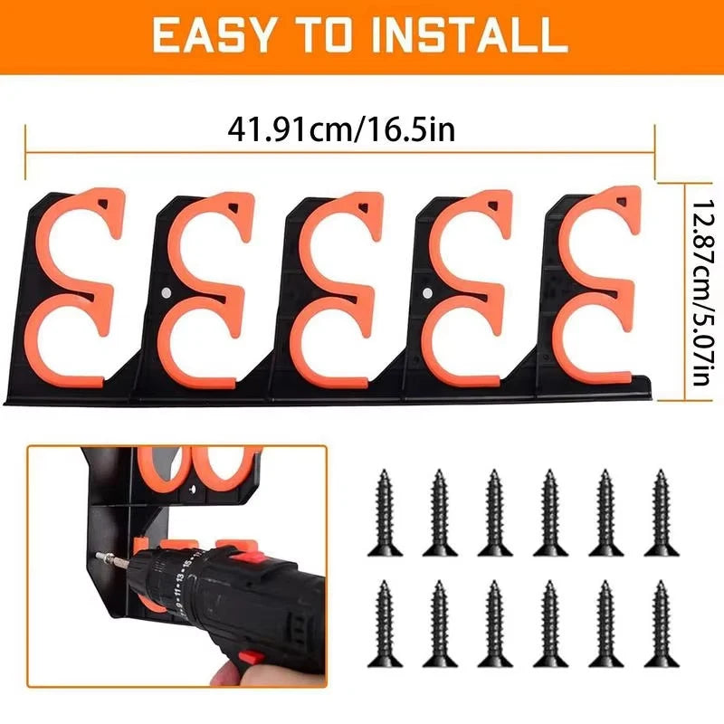 Wall-Mounted Fishing Rod Storage Rack, 42 cm