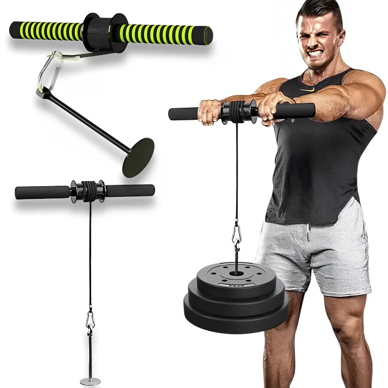 Wrist Forearm Blaster Arm Muscle Strength Trainer Exerciser Roller With Hand Grip Fitness Equipment Home Thousand Pound Stick 