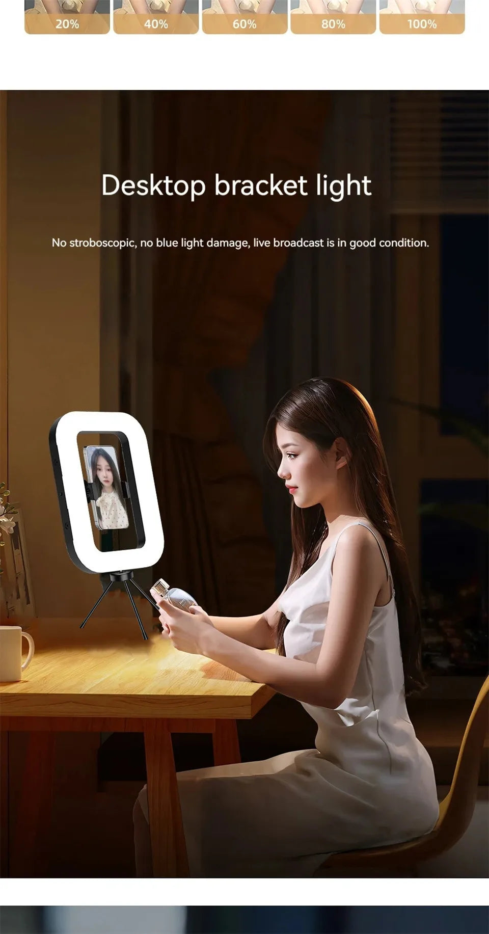 Rechargeable Video Fill Light - Tripod Options