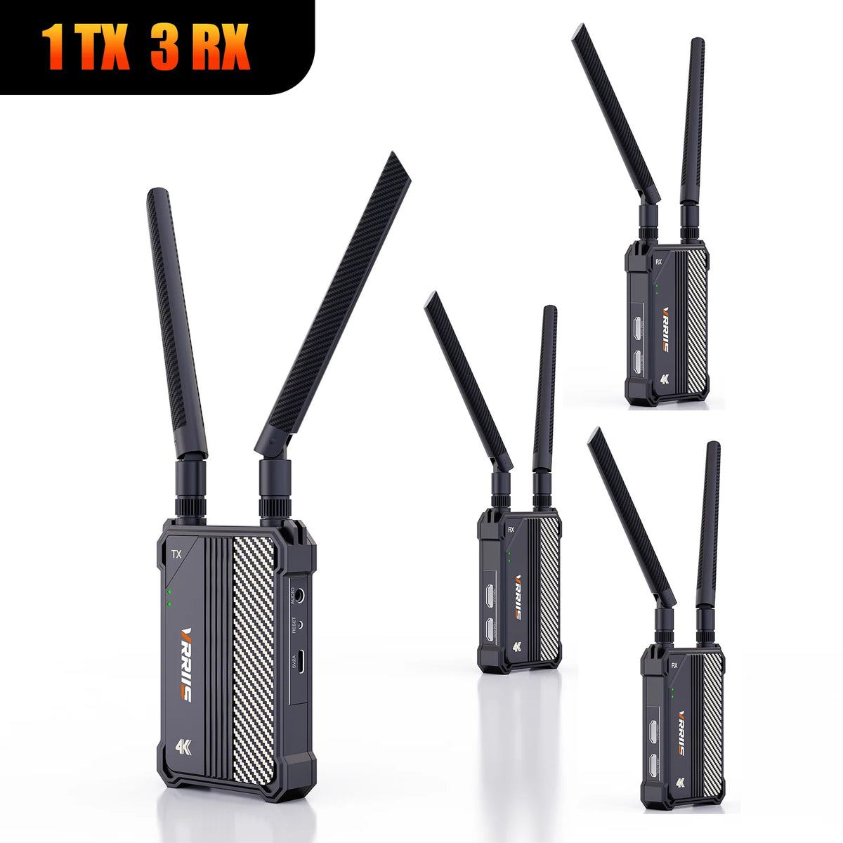 4K Wireless HDMI Transmitter and Receiver 5G Dual Band 350m Extender Kit