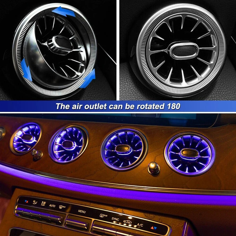 Mercedes-Benz E-Class W213 64-Color LED Vent Atmosphere Light Set