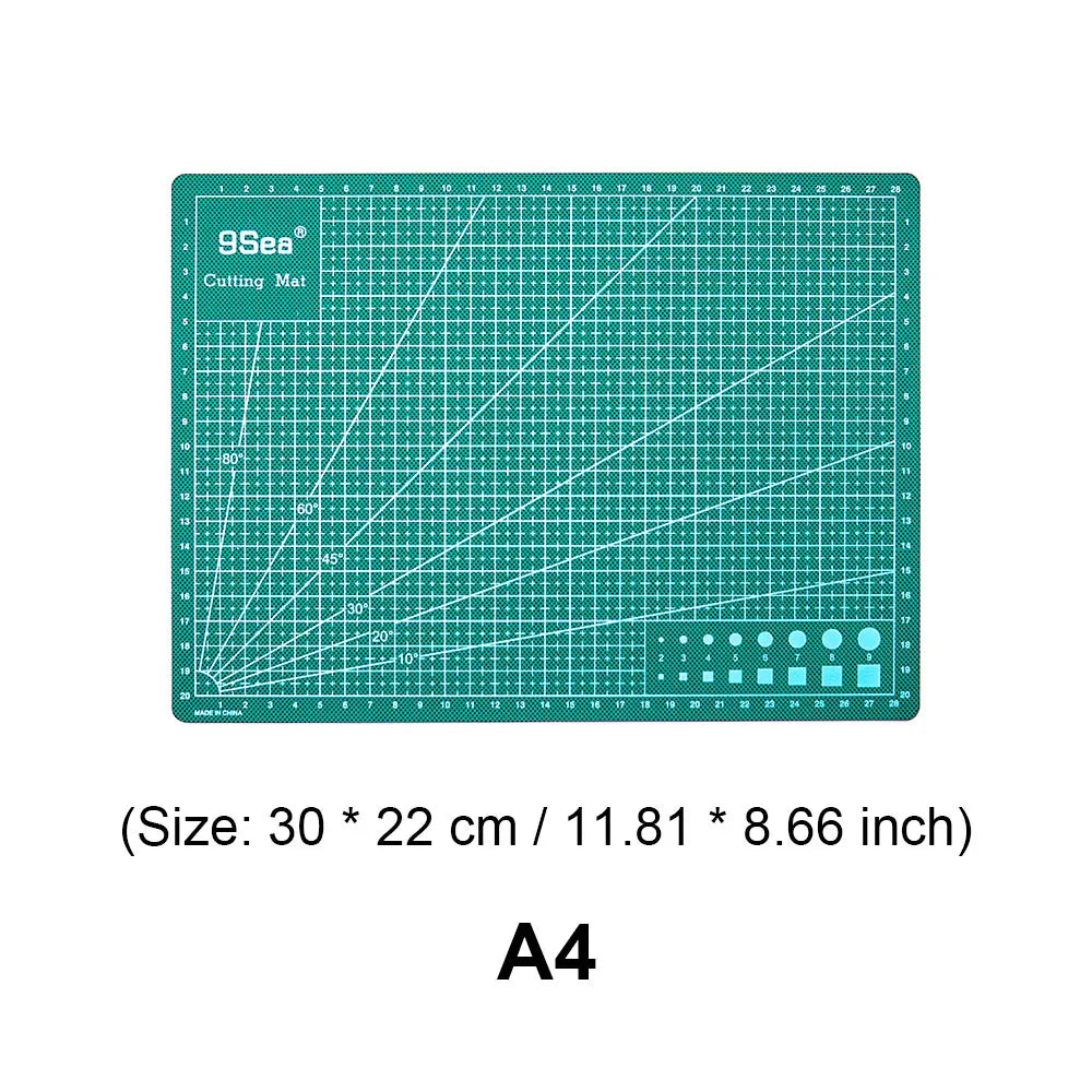 Gridded PVC Craft Cutting Mat, A1–A4