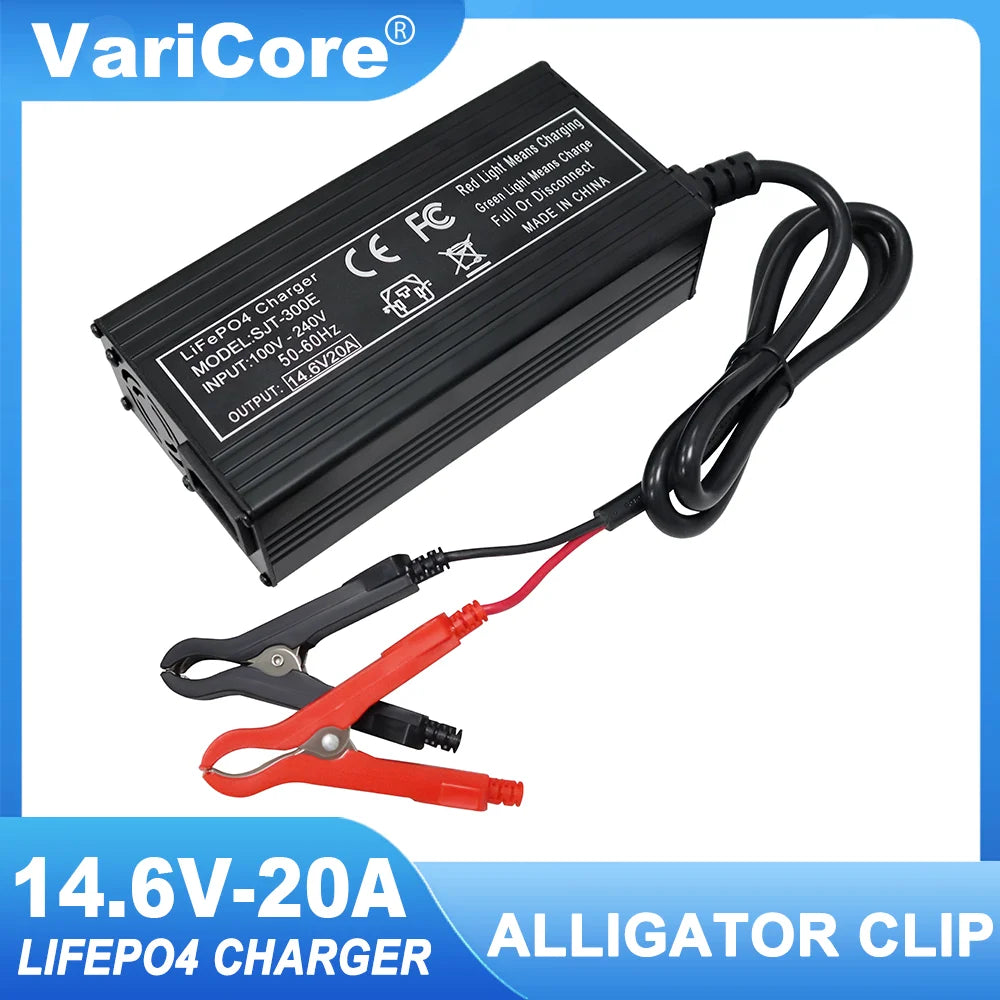 14.6V 20A Smart LiFePO4 Battery Charger for 12V Systems