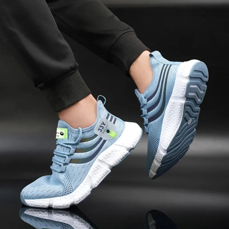 Mesh veterschoenen voor heren