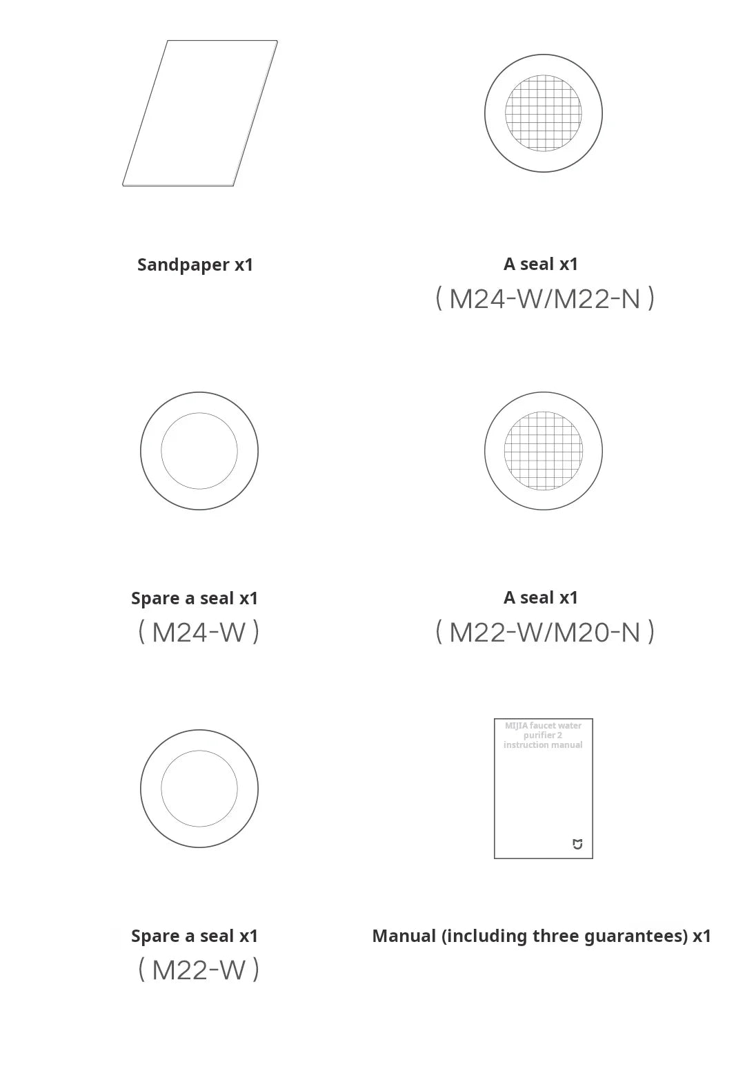 MIJIA Vandfiltreringsenhed 2 og Udskiftelige Filtre
