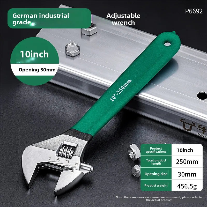 Carbon-Steel Adjustable Wrench - Size Options
