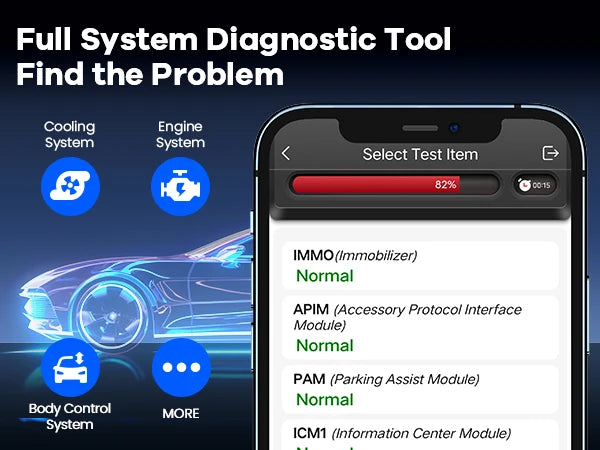OBD2 Bluetooth Diagnostic Tool Full System Scanner with 15 Reset Functions