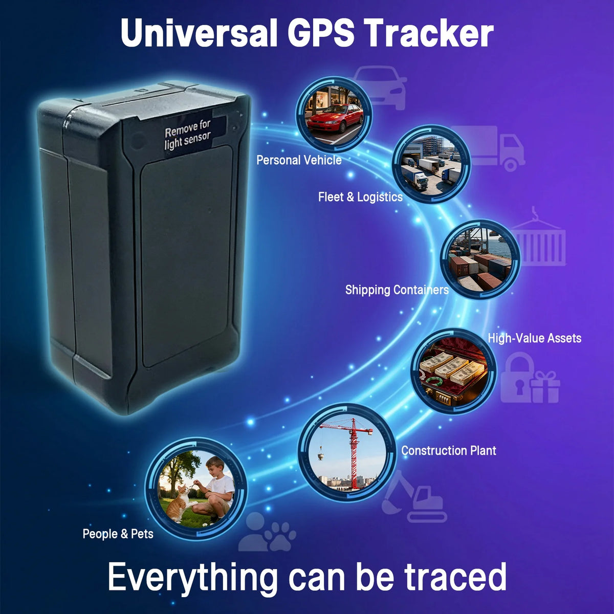 4G GPS Tracker 6000mAh Portable GPS Via Satellite Car Alarm Real-Time GPS Locator Magnetic Tracking Device 90 Days Standby Time