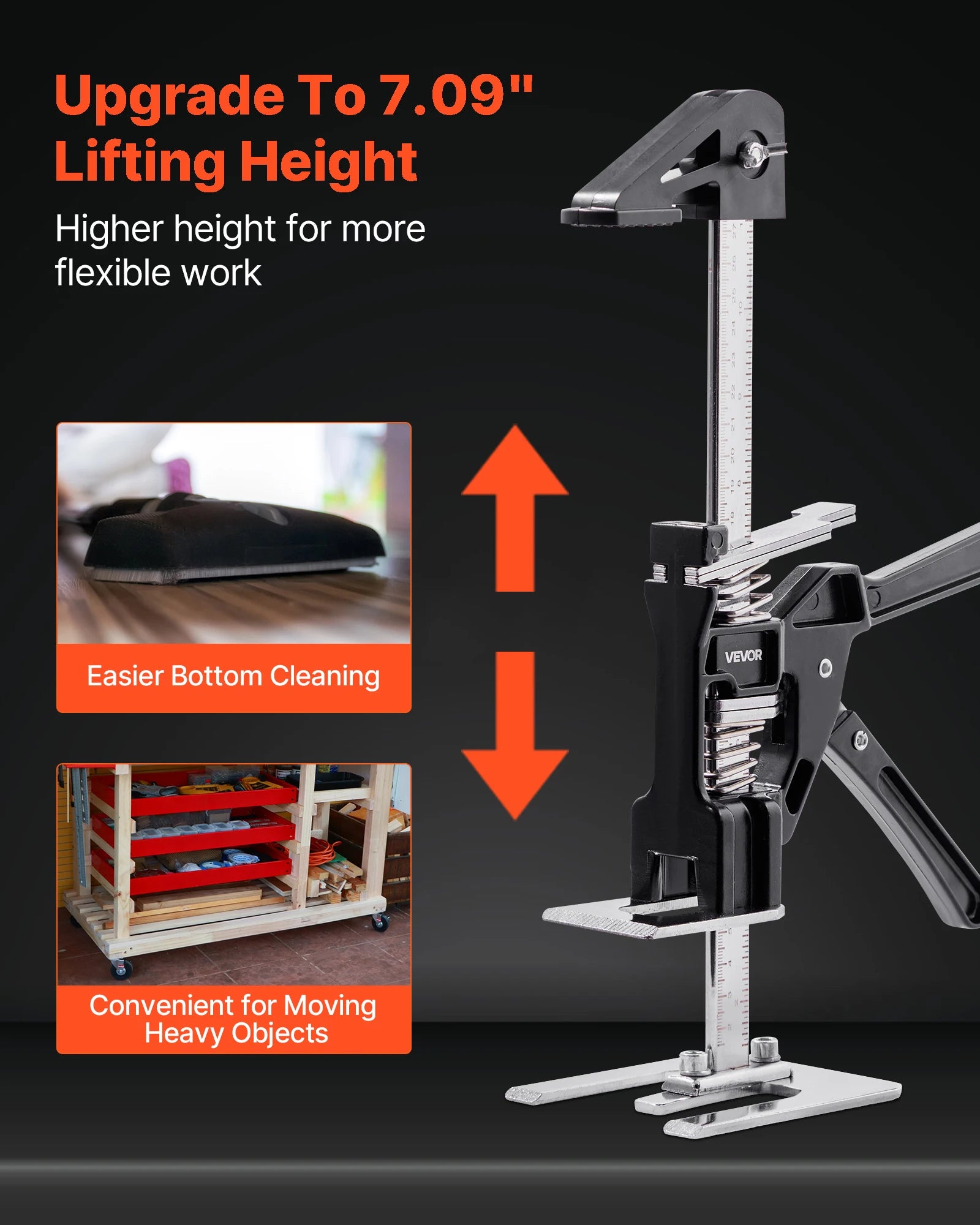 Labor Saving Arm Jack 2PCS Hand Lifting Tool 7.1" 330 lbs