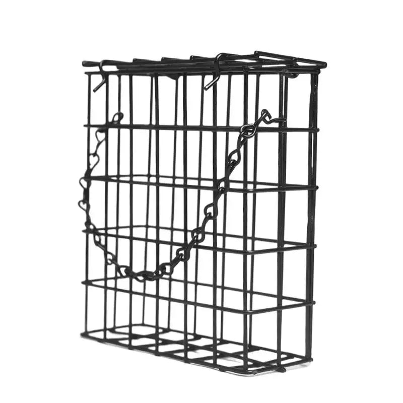 Mangitore per uccelli con filo appeso di grasso (suet), 13 × 13 cm