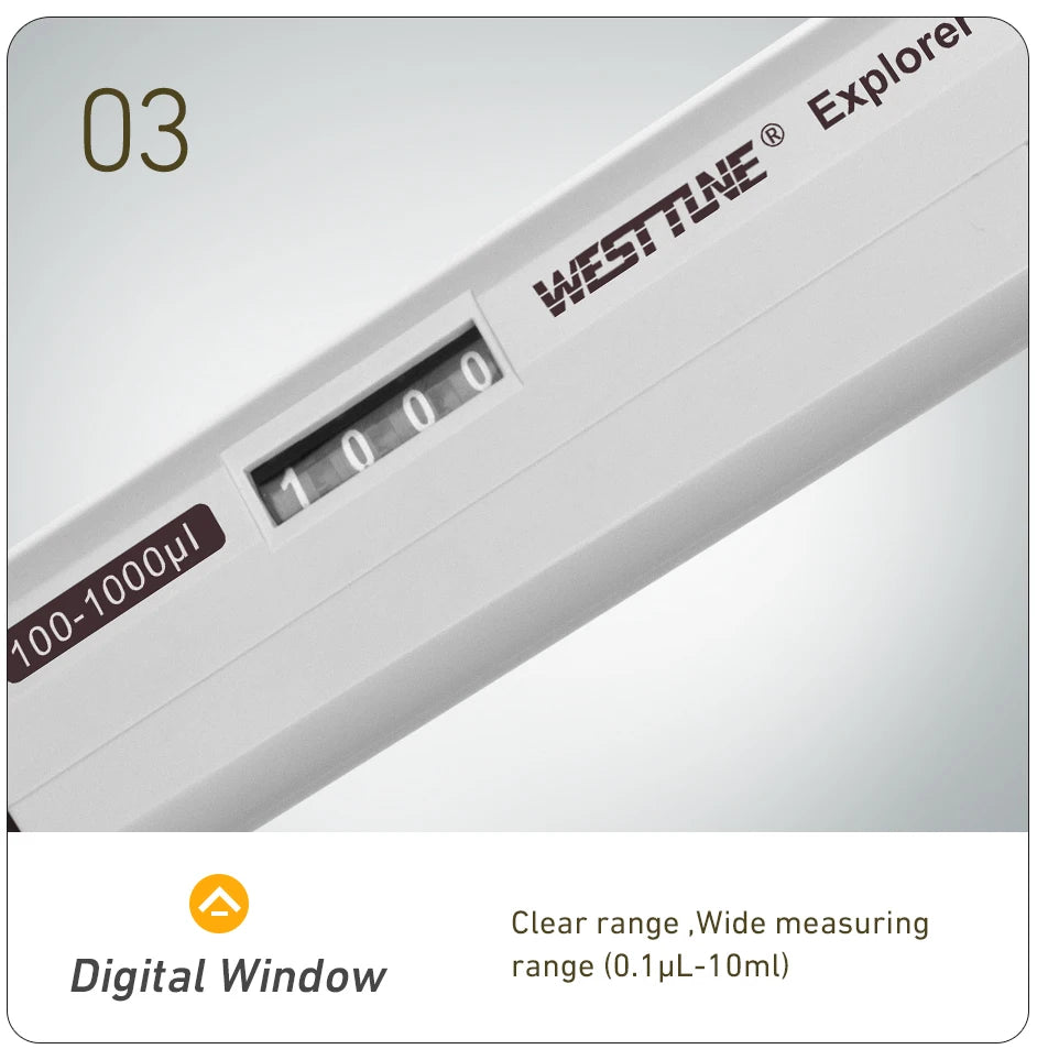 Laboratory Micro Pipette Gun, Adjustable Single Channel Pipettor