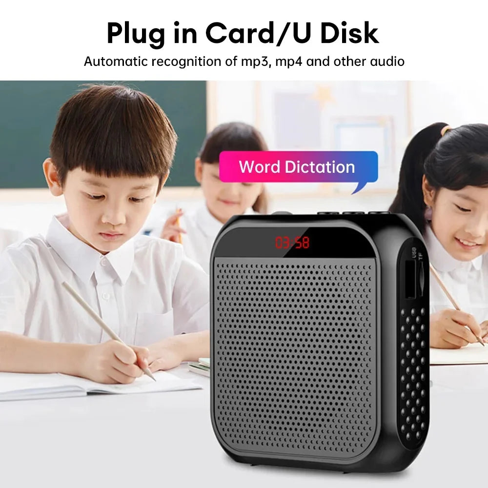 Portable Voice Amplifier with Microphone