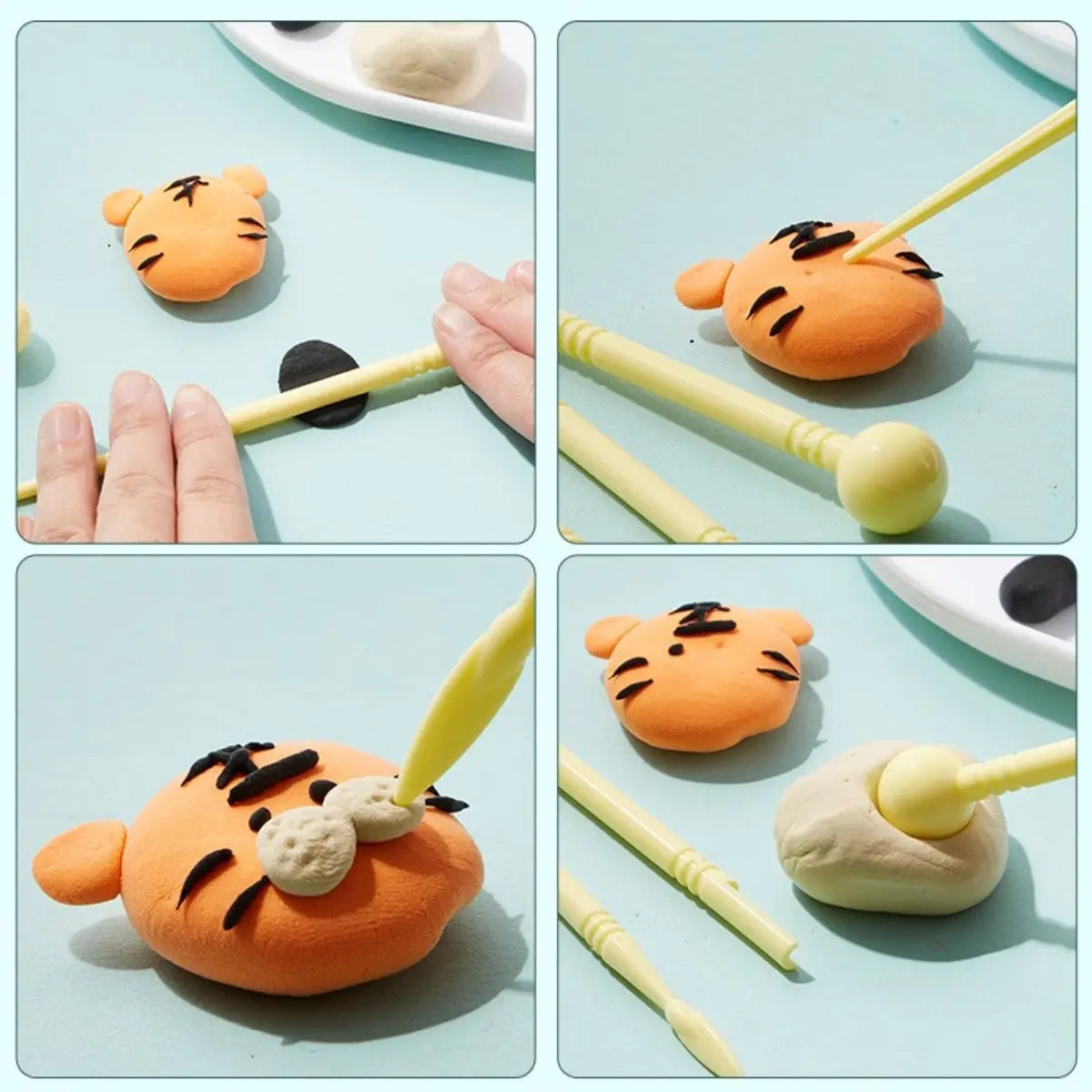 Four-Piece Clay Sculpting Tool Set