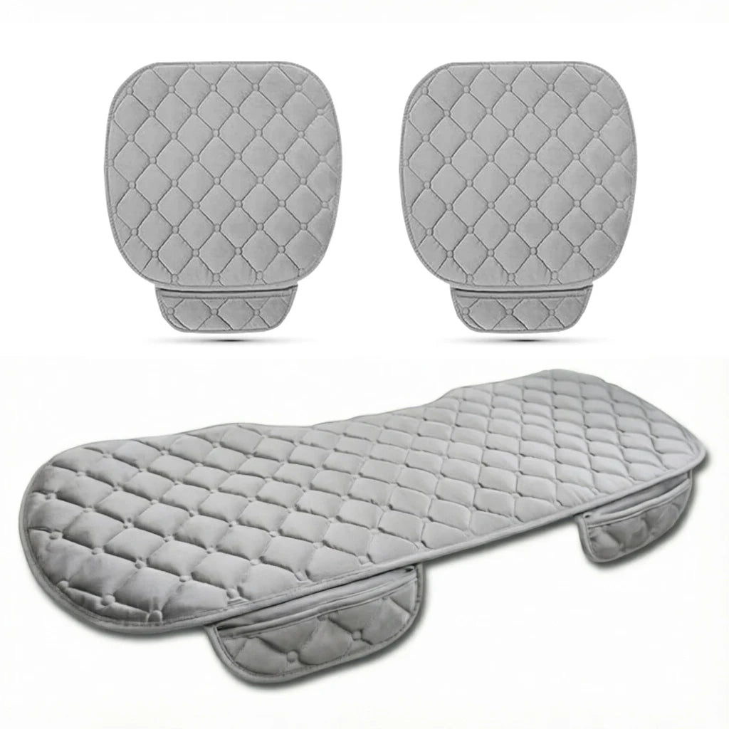 SEAMETAL Plush Car Seat Cover Anti Slip Soft Seat Cushion Auto Chair Protector Pad Universal for Sedan Suv Pick-up Truck