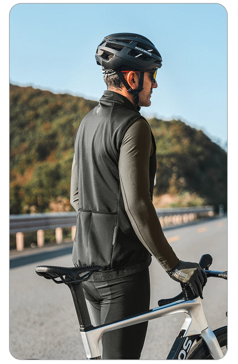 Men’s Windproof Cycling Vest for Cold Weather Riding