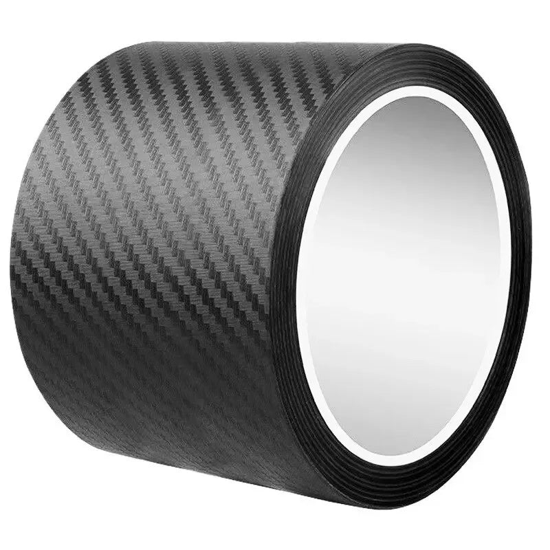 Car Door Edge Guards Door Sill Protector Black Waterproof 3D Carbon Fiber Anti Collision Film Scratch Cover Strip Stickers Tape 