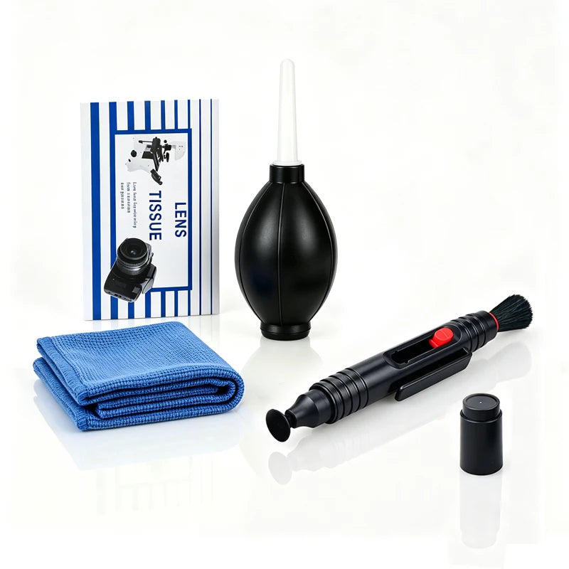 Camera Lens Cleaning Set with Blower, Pen & 100 Tissues