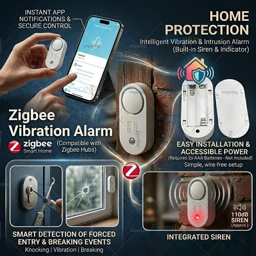 Zigbee Siren Alarm - Standard or Vibration Version